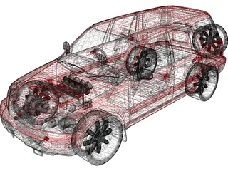 Honda CR-V (1997) 3D Model preview