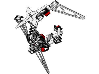 Camera Gimbal 3 Axis 3D Model preview