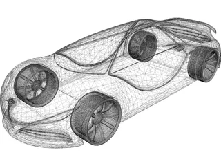 Z02 Concept Car 3D Model preview