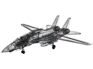 Grumman F-14 Tomcat 3D Model preview