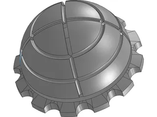 Hip Cotilar Charnley Prosthesis 3D Model preview