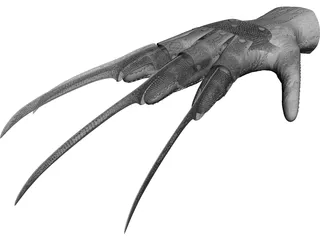 Bladed Glove 3D Model preview