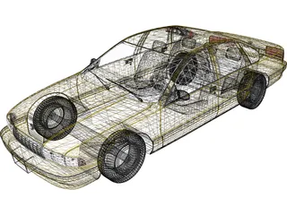 Chevrolet Taxi 3D Model preview