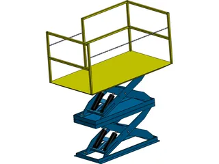Scissor Lift 3D Model preview