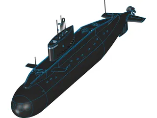 Submarine 3D Model preview