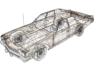 Dodge Monaco (1974) 3D Model preview