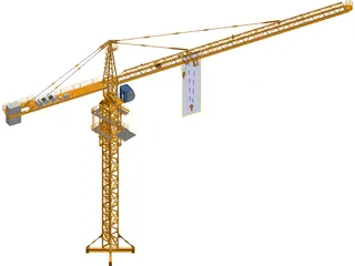 Tower Crane 3D Model preview