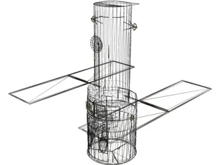 Hubble Space Telescope 3D Model preview