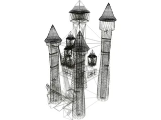 Dark Castle 3D Model preview