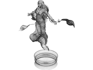 Diosa Figure 3D Model preview