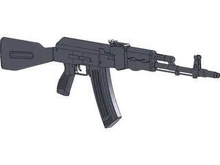 Ak 47 3D Model preview