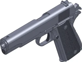 Colt 1911 Automatic 3D Model preview