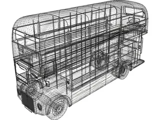 Double Decker Bus 3D Model preview