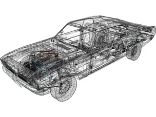 Dodge Demon 3D Model preview