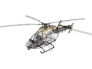MD-902 Explorer Police 3D Model preview