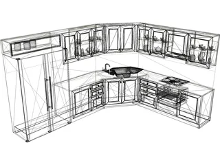 Peruvian Kitchen 3D Model preview