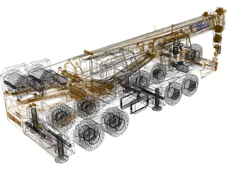 Tadano Crane 3D Model preview