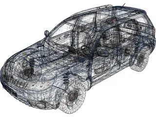 Subaru Forester XT (2008) 3D Model preview