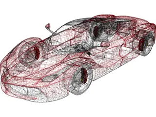 Ferrari LaFerrari 3D Model preview