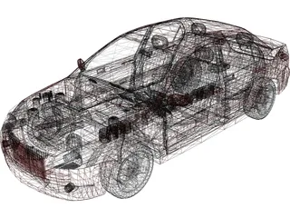 Mitsubishi Lancer (2004) 3D Model preview