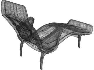 Luxury Chair 3D Model preview