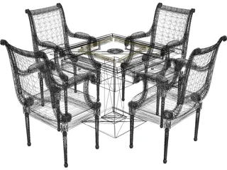 MaJiang Desk 3D Model preview