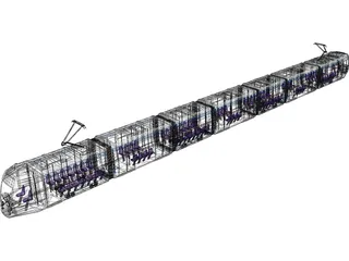 Modern Street Car 3D Model preview