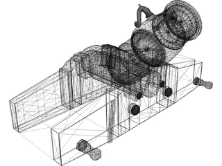 Ancient Mortar 3D Model preview
