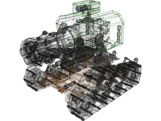 Space Marine Tank 3D Model preview