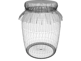 Jam Jar 3D Model preview