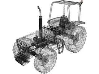 Tractor 3D Model preview