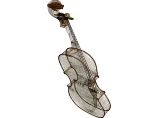Cello 3D Model preview