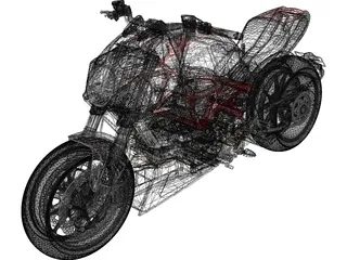 Ducati Diavel (2011) 3D Model preview