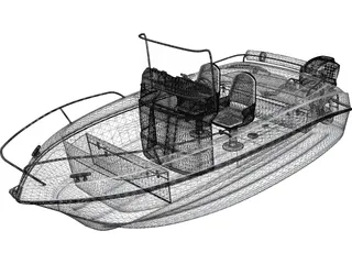 Speedboat 3D Model preview