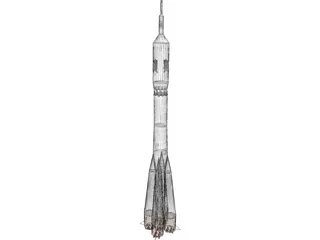 Soyuz Rocket 3D Model preview