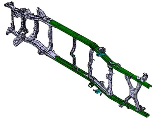 Toyota Tacoma Chassis (2015) 3D Model preview