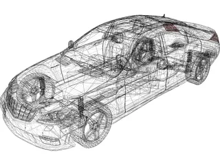 Mercedes-Benz S65 AMG (2012) 3D Model preview
