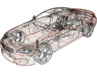 BMW M6 Coupe (2013) 3D Model preview