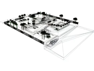 Modern House 3D Model preview