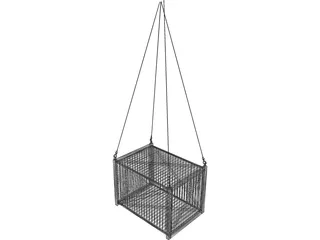 Container with Hooks 3D Model preview