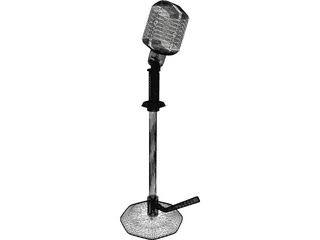 Microfone 3D Model preview