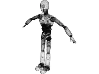 Electronic Robot 3D Model preview