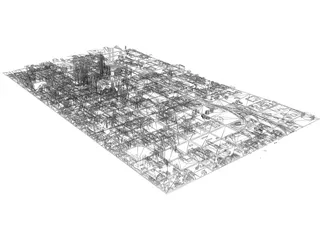 Philadelphia Map 3D Model preview