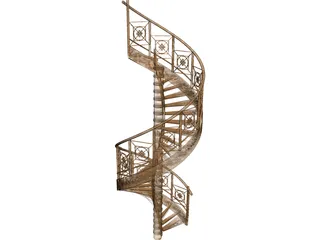 Stairs 3D Model preview