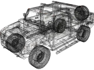 Hummer H2 3D Model preview