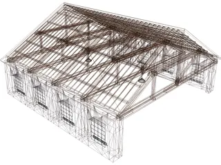 Shed 3D Model preview
