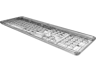 Dell Keyboard 3D Model preview