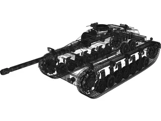 Panzer 3D Model preview
