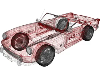 Triumph Spitfire MK2 3D Model preview