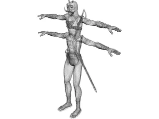 Tars Tarkas Thark of Barsoom 3D Model preview
